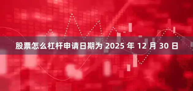 股票怎么杠杆申请日期为 2025 年 12 月 30 日