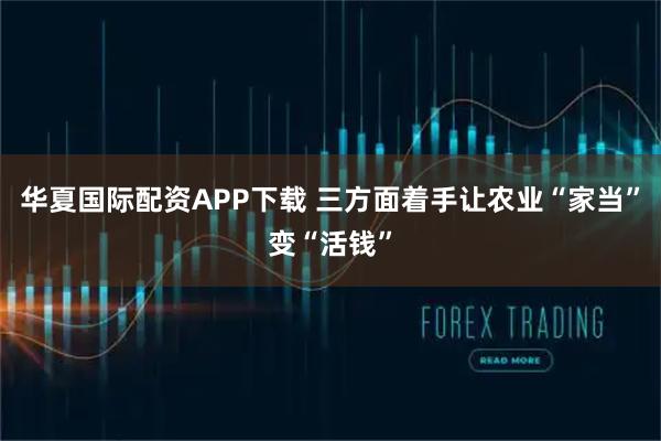 华夏国际配资APP下载 三方面着手让农业“家当”变“活钱”